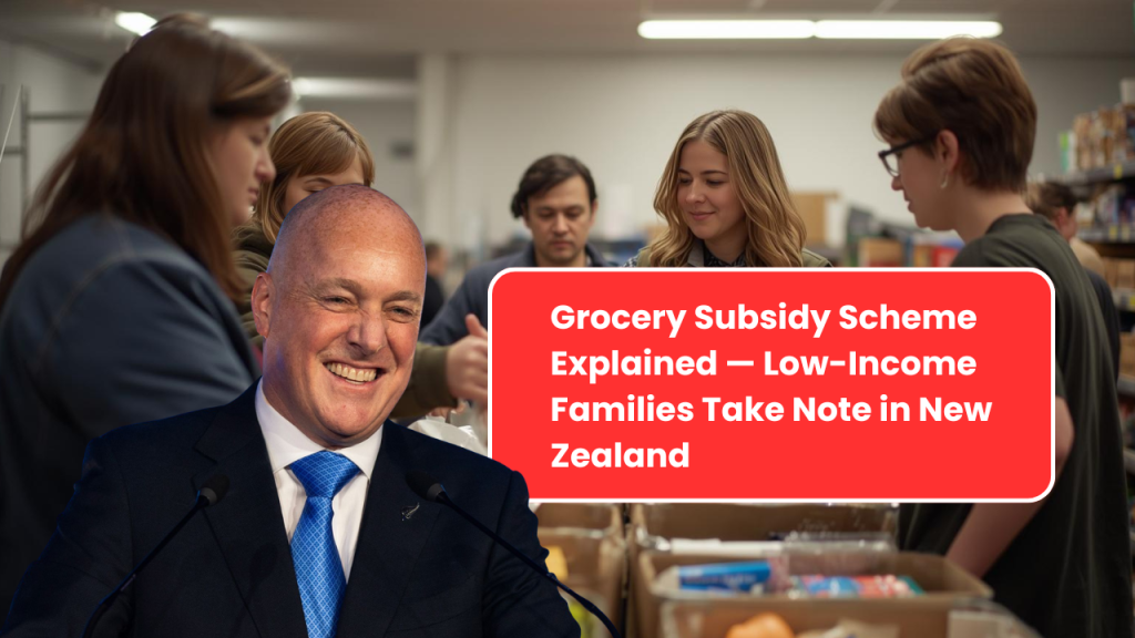 Grocery Subsidy Scheme Explained — Low-Income Families Take Note in New Zealand