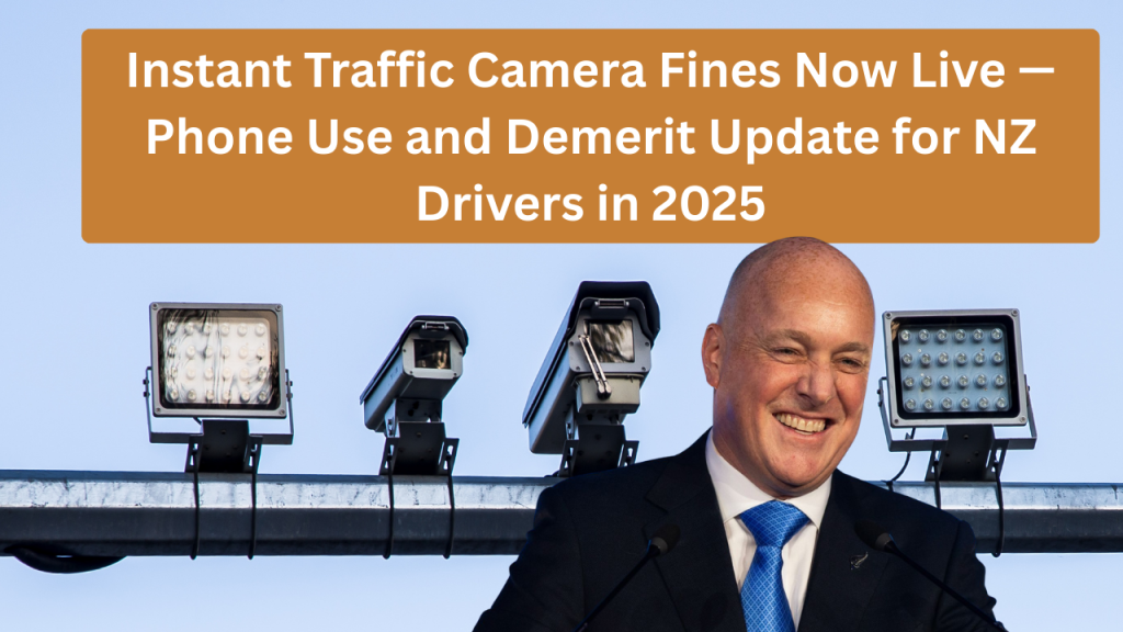 Instant Traffic Camera Fines Now Live — Phone Use and Demerit Update for NZ Drivers in 2025