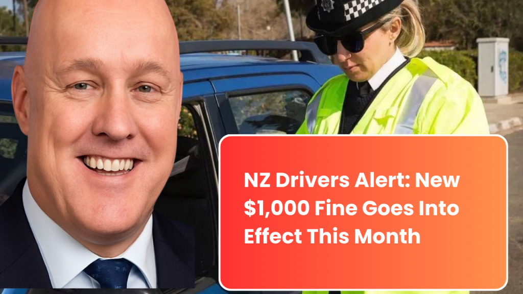 NZ Drivers Alert: New $1,000 Fine Goes Into Effect This Month