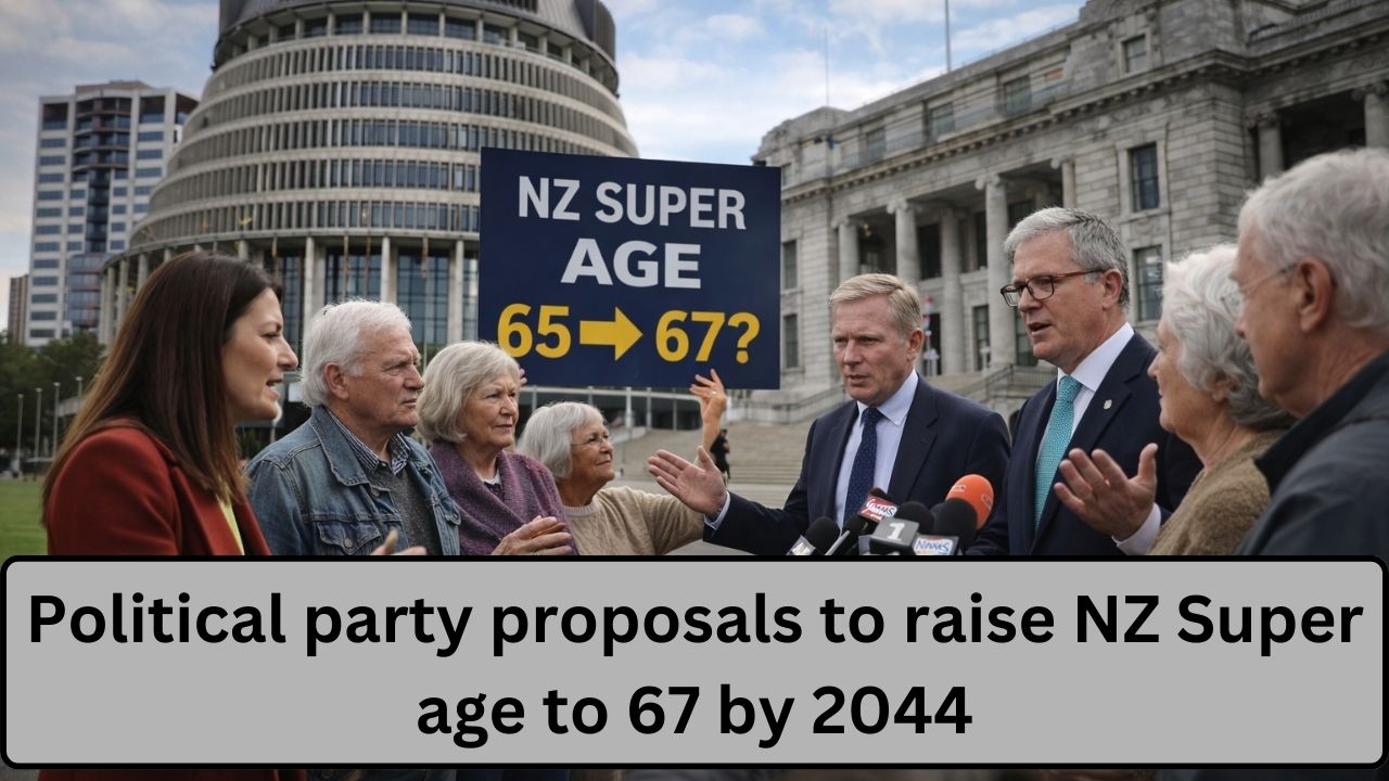 Political party proposals to raise NZ Super age to 67 by 2044
