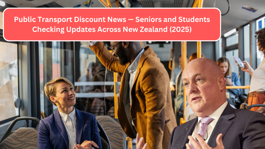 Public Transport Discount News — Seniors and Students Checking Updates Across New Zealand (2025)