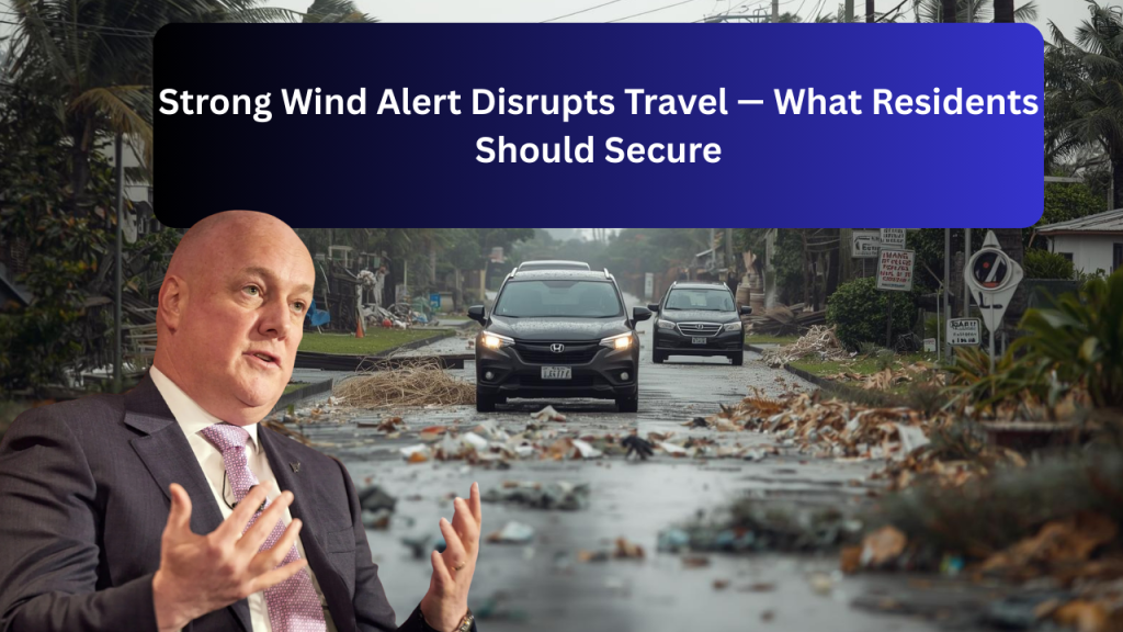 Strong Wind Alert Disrupts Travel — What Residents Should Secure